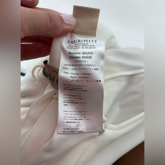 NWT Emilio Pucci White Knot Detail Sexy Wedding Dress Runway Gown US 10 IT 44 - Picture 16 of 16